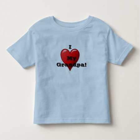 I Love My Grandpa Child's Heart T Shirt