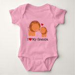I Love My Grandpa Gift Baby Bodysuit