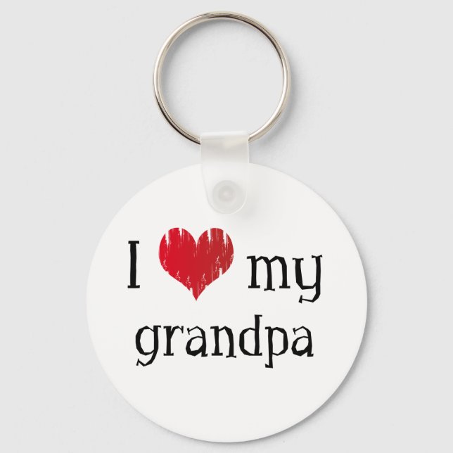 I Love my grandpa Keychain (Front)