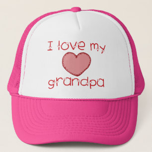 I love my grandpa trucker hat
