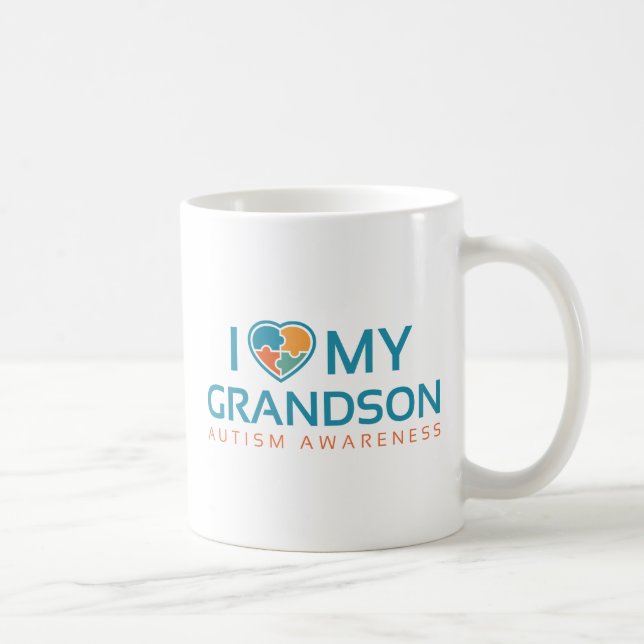 I Love My Grandson Coffee Mug (Right)