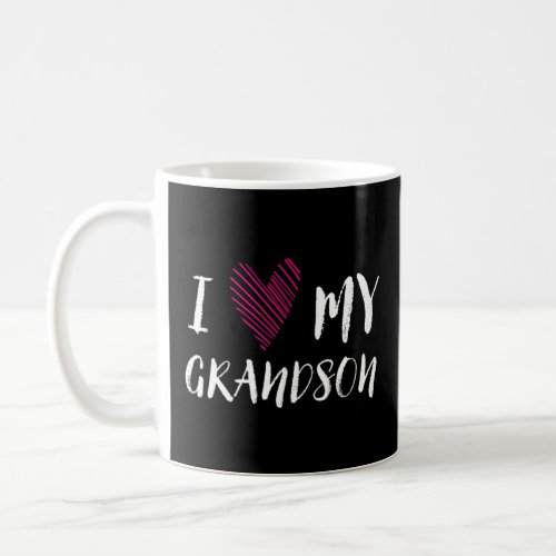 I Love My Grandson Family Outfit Relatives Costume Coffee Mug
