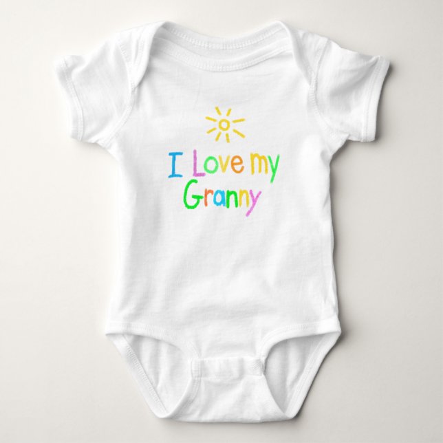 I Love My Granny Baby Bodysuit (Front)