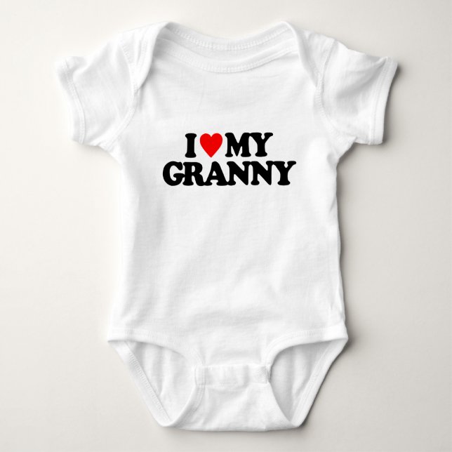 I LOVE MY GRANNY BABY BODYSUIT (Front)