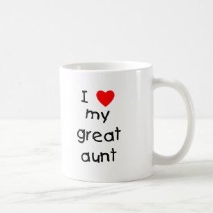 I Love My Great Aunt Coffee Mug