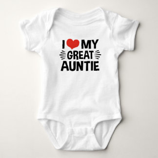 I Love My Great Auntie Baby Bodysuit