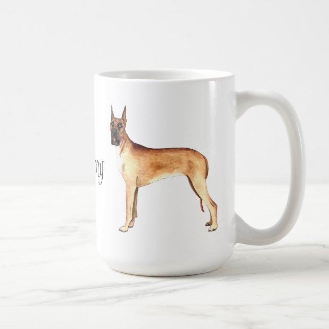 I Love my Great Dane Coffee Mug (Right)
