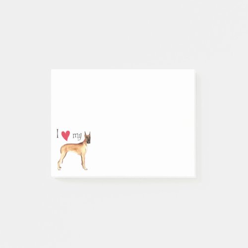I Love my Great Dane Post_it Notes