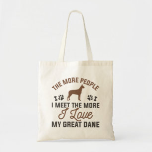 I Love My Great Dane Tote Bag