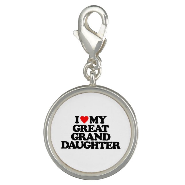 I LOVE MY GREAT GRANDDAUGHTER CHARM (Front)