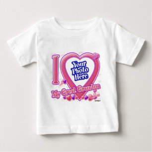 I Love My Great Grandpa pink/purple - photo Baby T-Shirt