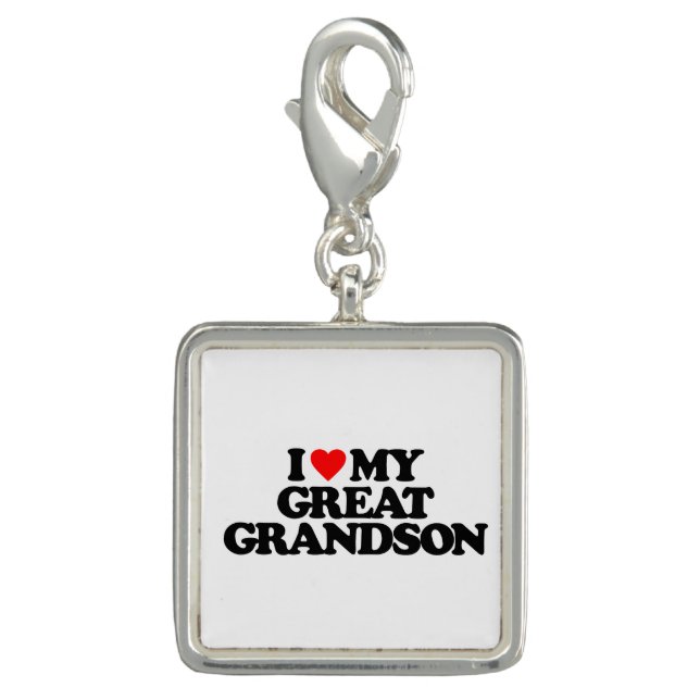 I LOVE MY GREAT GRANDSON CHARM (Front)