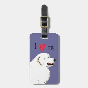 I Love my Great Pyrenees Luggage Tag