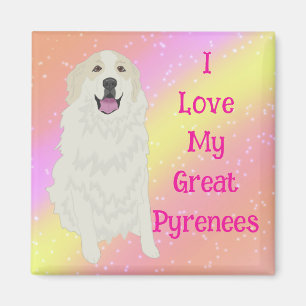  I love My Great Pyrenees Magnet
