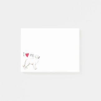 I Love my Great Pyrenees Post-it Notes