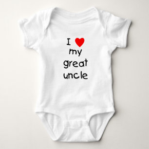 I Love My Great Uncle Baby Bodysuit