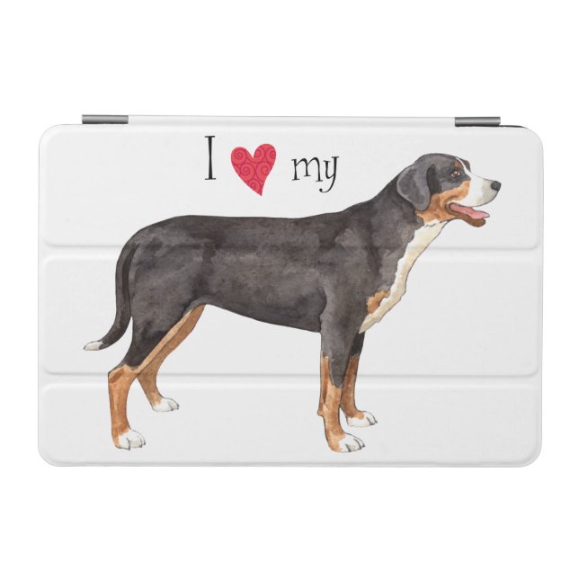 I Love my Greater Swiss Mountain Dog iPad Mini Cover (Horizontal)