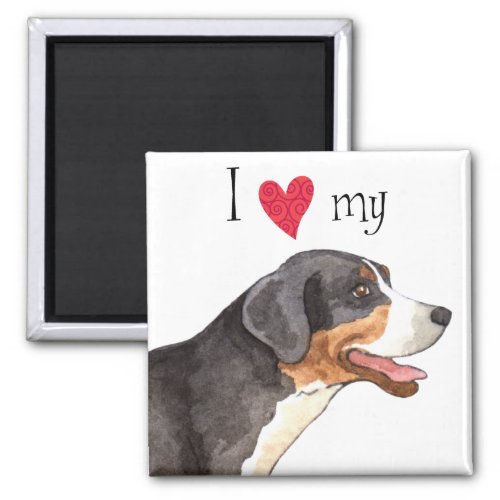 I Love my Greater Swiss Mountain Dog Magnet