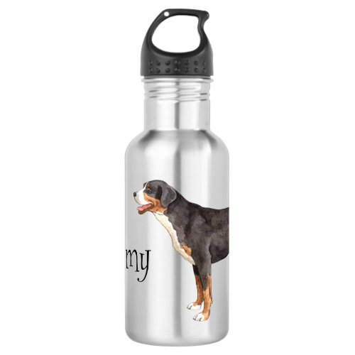 I Love my Greater Swiss Mountain Dog Stainless Steel Water Bottle