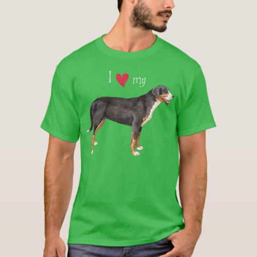I Love my Greater Swiss Mountain Dog T_Shirt