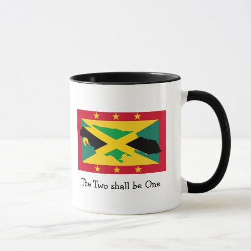 I Love My Grenada  Jamaica  Mom Dad  Flag Mug
