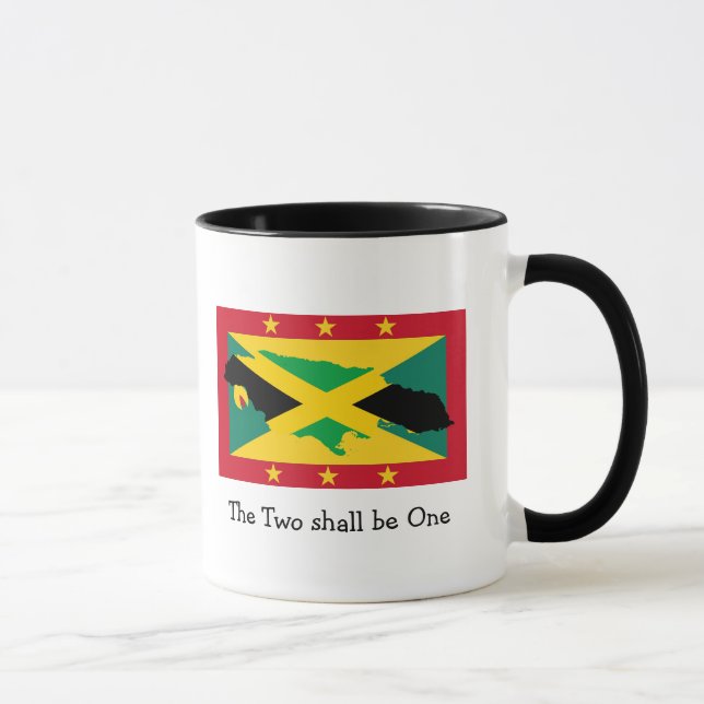 I Love My...| Grenada | Jamaica | Mom Dad | Flag Mug (Right)
