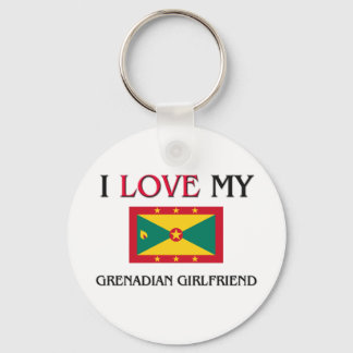 I Love My Grenadian Girlfriend Keychain