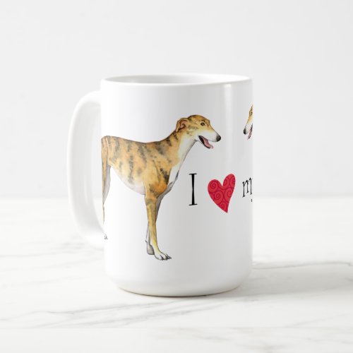 I Love my Greyhound Coffee Mug