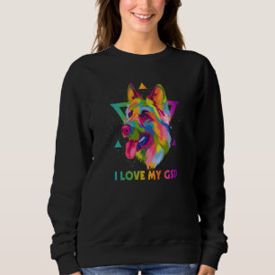 I Love My GSD German Shepherd Animal Shepard Pets  Sweatshirt