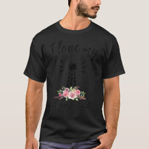 I Love My Ham Radio Operator Womens Ham Radio T-Shirt