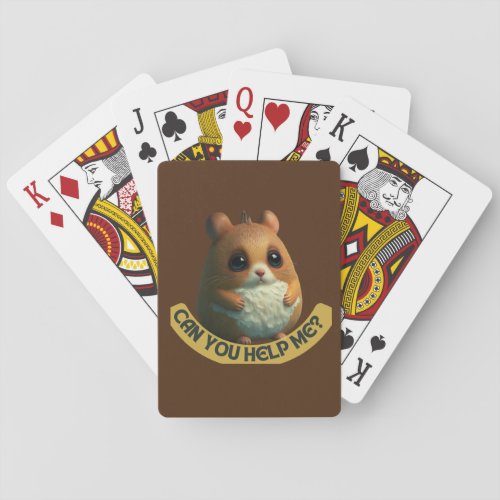 I love my hamester playing cards