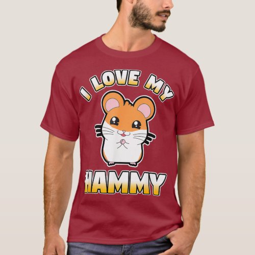 I Love My Hammy Pet Hamster Shirt