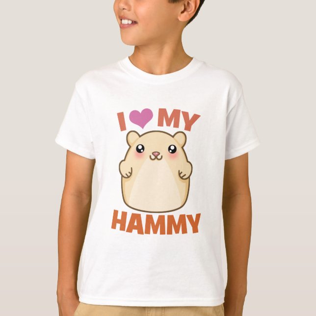 I Love My Hammy T-Shirt (Front)