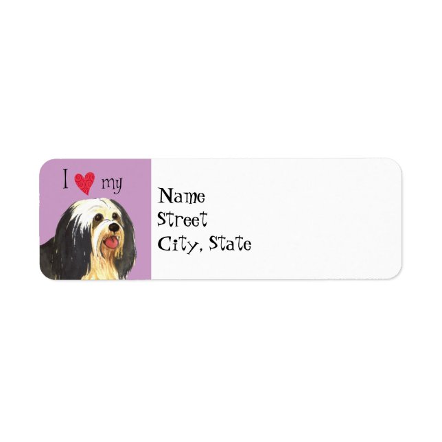 I Love my Havanese Label (Front)