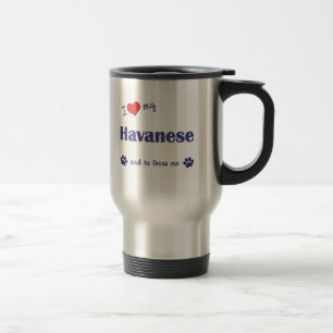 I Love My Havanese (Male Dog) Travel Mug