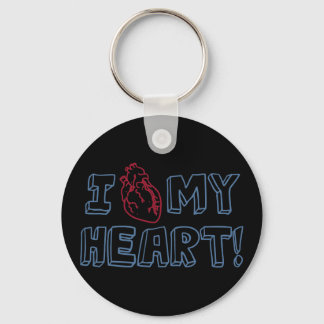 I Love My Heart Keychain