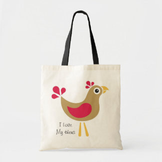 I Love My Hens Tote Bag