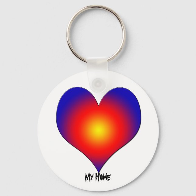 I Love My Home Keychain (Front)