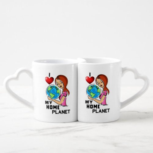 I Love My Home Planet 22 World Mother Earth Day Coffee Mug Set