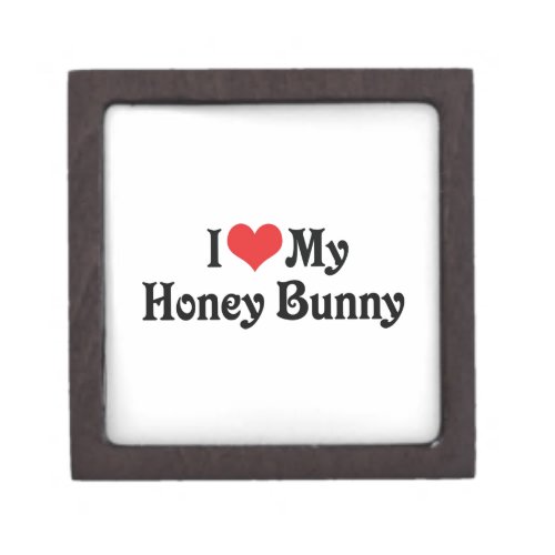 I Love My Honey Bunny Keepsake Box