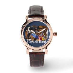 I Love My Horse Photo Template Watch