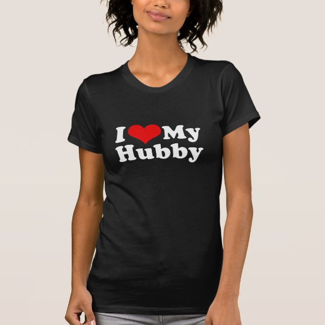 I Love My Hubby Husband Valentine's Day T-Shirt (Front)