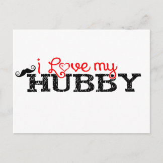 I Love my Hubby Postcard