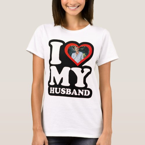 I Love My Husband 1974 _ Custom Photo Personalized T_Shirt