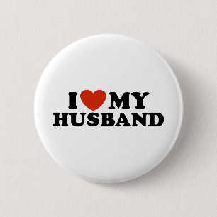 I Love My Husband Button