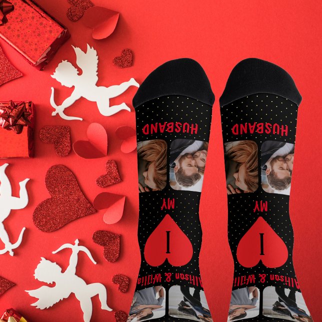 I Love My Husband Couple 4 Photo | Names  Socks (Creator Uploaded)