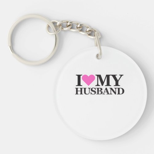 I love my husband keychain