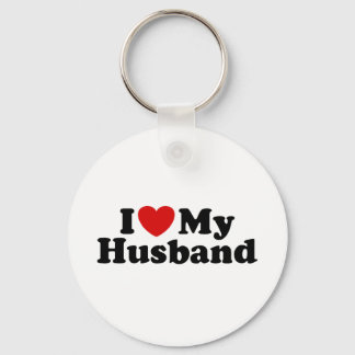 I Love My Husband Keychain