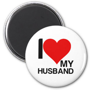 I LOVE MY HUSBAND MAGNET