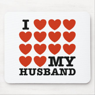I Love My Husband Mouse Pad